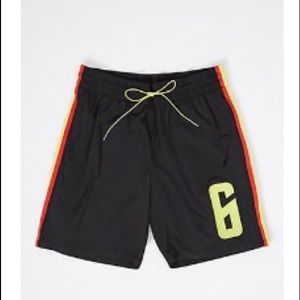 “6 Print Windbreaker Track Shorts, Never Worn